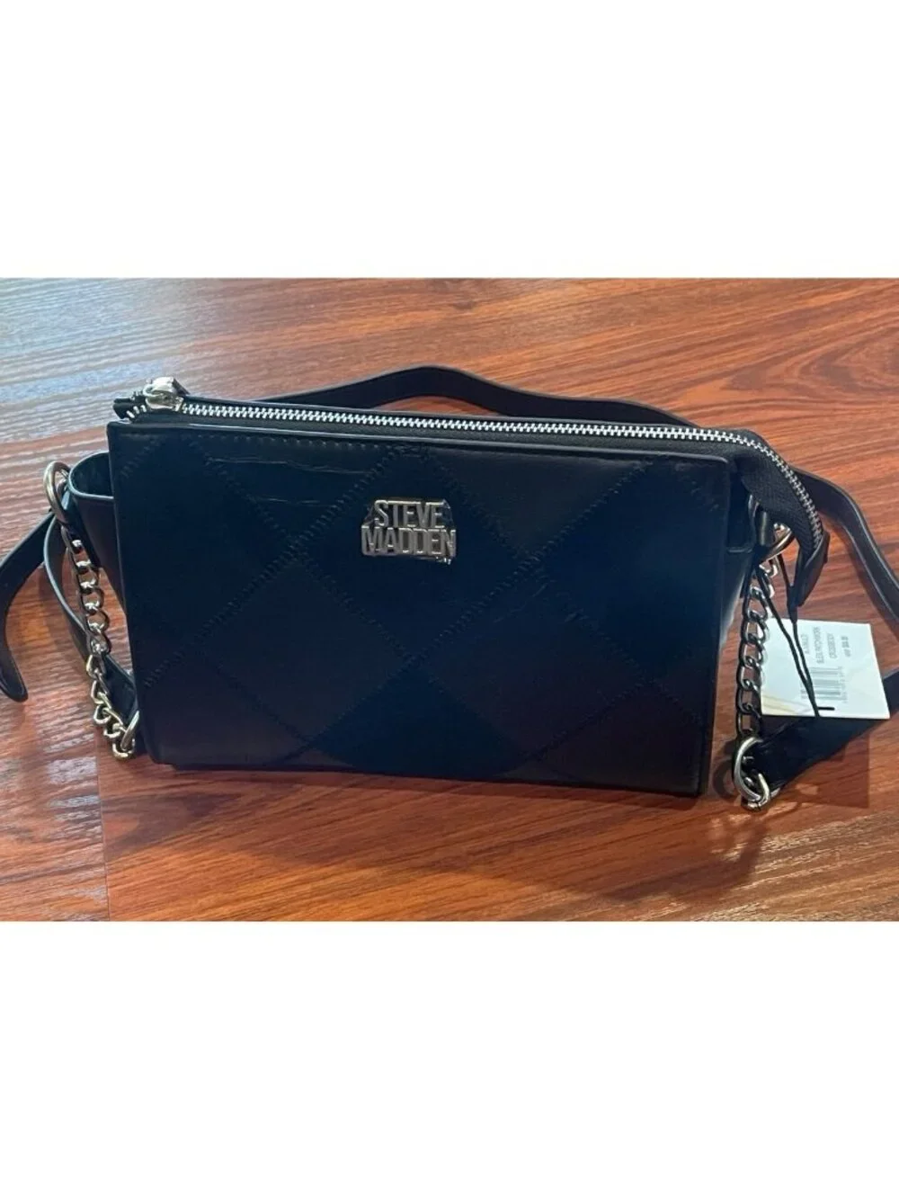 STEVE MADDEN BLACK CROSSBODY BAG